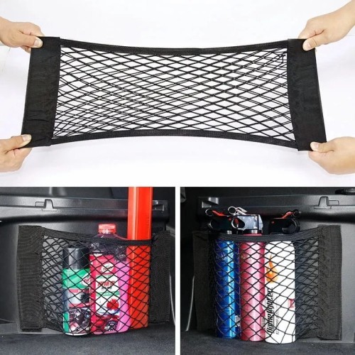 Przejdź do produktu ORGANIZER SIATKA NA RZEP DO BAGAŻNIKA AUTA 60x25