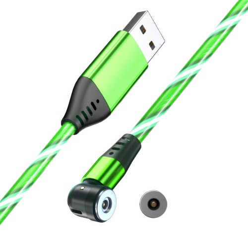 Przejdź do produktu 2-Metrowy Zielony ŚWIECĄCY Kabel Magnetyczny 1-pin obrotowy + 1 KOŃCÓWKA