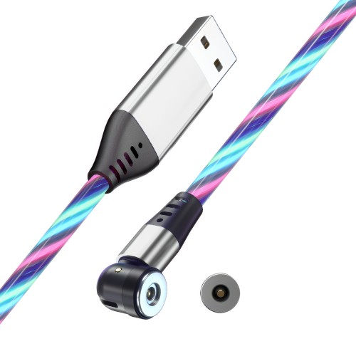 Przejdź do produktu 2-Metrowy Multikolor ŚWIECĄCY Kabel Magnetyczny 1-pin obrotowy + 1 KOŃCÓWKA