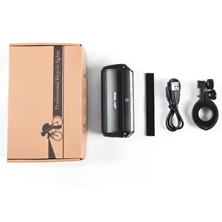 MEGA MOCNA Lampka Rowerowa + TYLNA KPL na kierownicę WODOODPORNA AKU 1650lm_5042_11