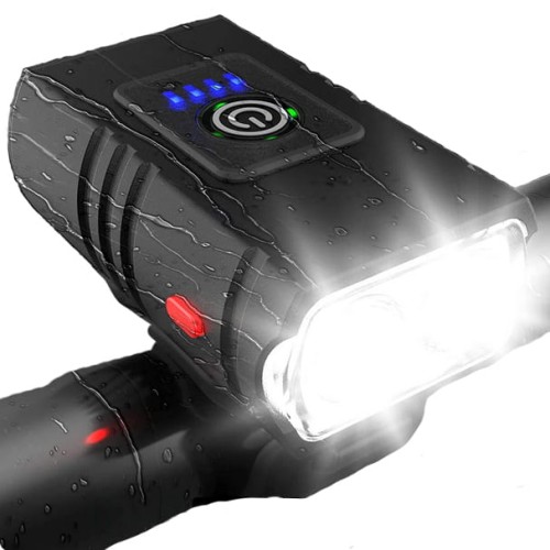 Przejdź do produktu MOCNA LAMPKA ROWEROWA na kierownicę przód LED1200lm wodoodporna akumulator