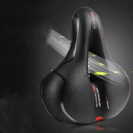 EXTRA WYGODNE SIODEŁKO ROWEROWE sportowe miękkie szerokie WENTYLACJA_5048_13