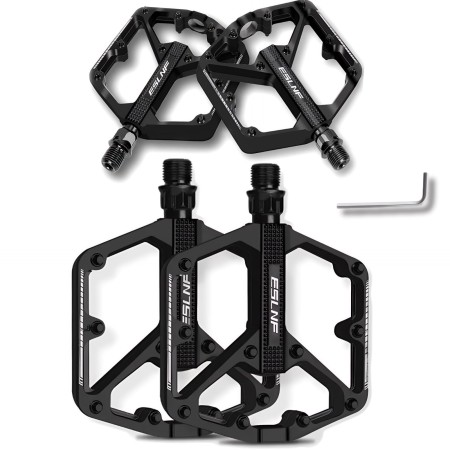 Pedały Rowerowe Platformowe z Aluminium Ultra Lekkie - 375g 4-ŁOŻYSKA MTB_5052