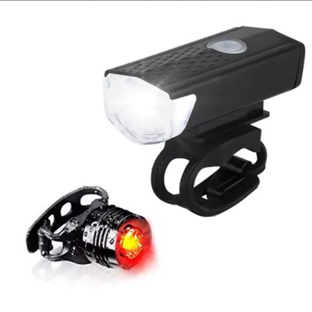 2x MOCNA LAMPKA ROWEROWA PRZEDNIA 600lm TYLNA 200lm ZESTAW LED