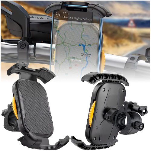 Przejdź do produktu UCHWYT ROWEROWY NA TELEFON na kierownice 360 stopni MOTOCYKLOWY DO TELEFONU