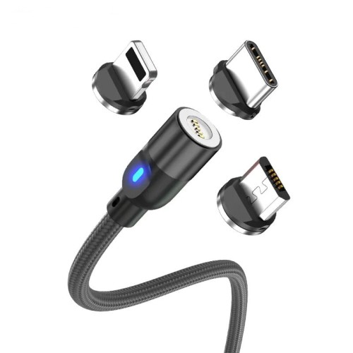 Przejdź do produktu 50cm KABEL MAGNETYC 3A QUICK FAST 5-pin 3 ADAPTERY