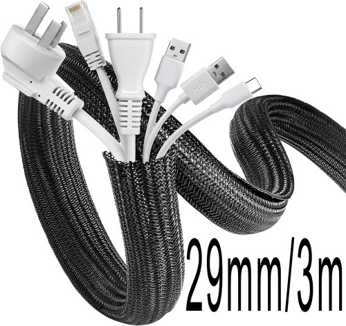 Przejdź do produktu ORGANIZER OSŁONA OPLOT MASKOWNICA DO KABLI duża średnica 29mm/3 METRY