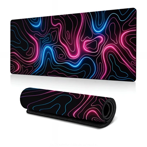 Przejdź do produktu Podkładka Pod Mysz Gamingowa LINIE Na Biurko Wodoodporna XXXL 90x40cm