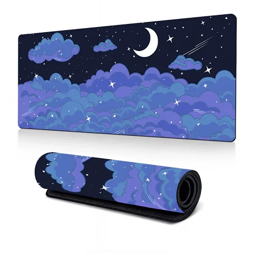 Przejdź do produktu Podkładka Pod Mysz Gamingowa CHMURKA Na Biurko Wodoodporna XXXL 90x40cm