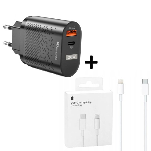 Przejdź do produktu Ładowarka 20W do Apple iphone 14 pro max +kabel 2M