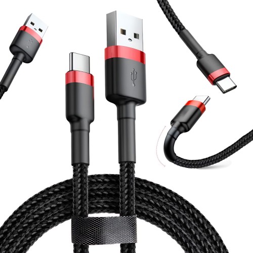 Przejdź do produktu 2-Metrowy KABEL USB - USB-C QUICK CHARGE 3.0 SZYBKIE ŁADOWANIE
