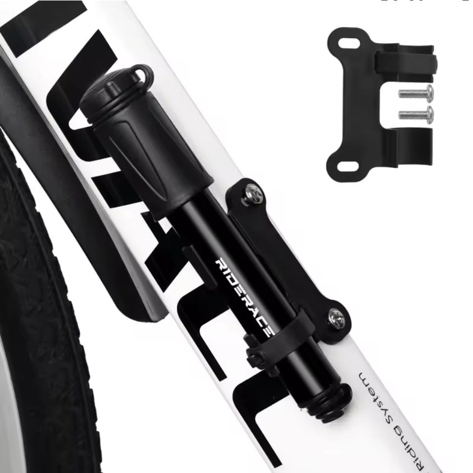 KOMPAKTOWA POMPKA ROWEROWA MINI RĘCZNA Z UCHWYTEM ALUMINIOWA 7 BAR NA RAMĘ
