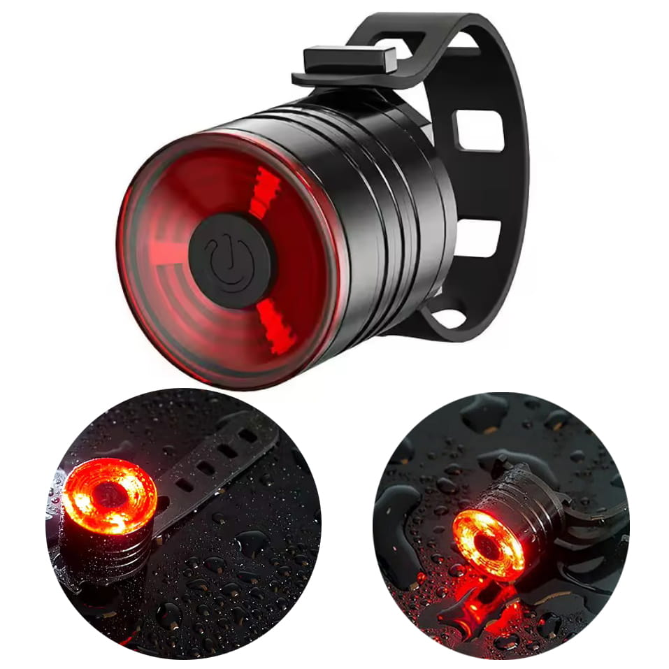 2x MOCNA LAMPKA ROWEROWA PRZEDNIA 600lm TYLNA 200lm ZESTAW LED